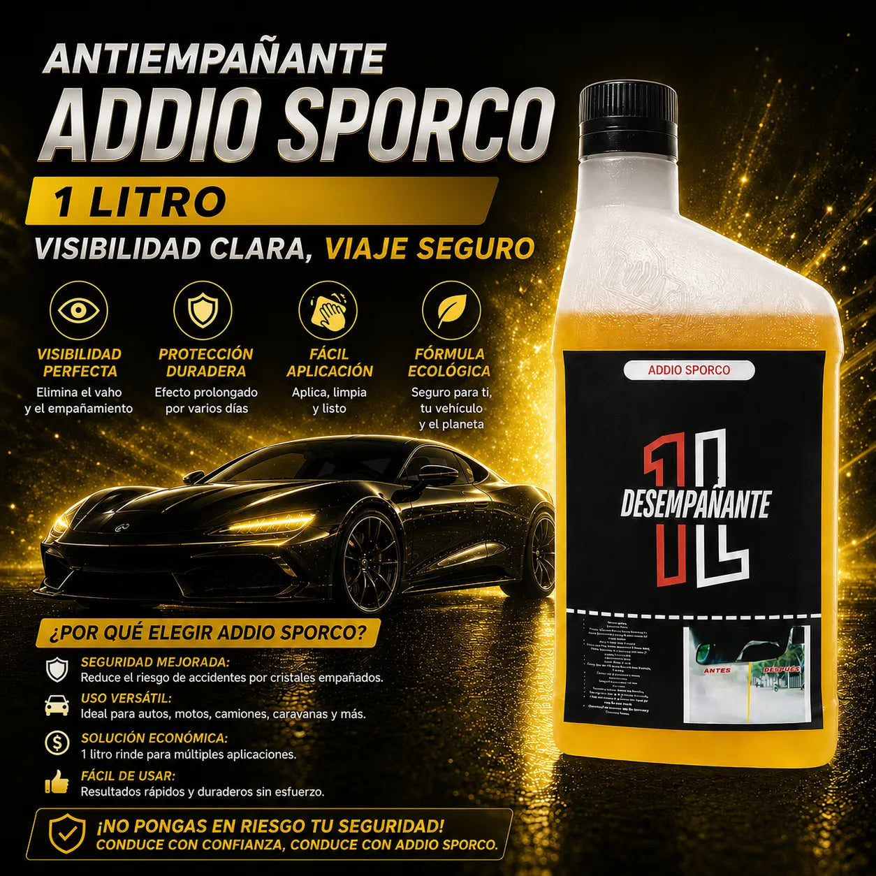 Antiempanante 1 Litro + Cera y Esponja Gratis