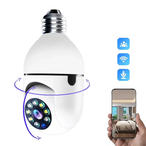 Camara vigilancia - Bombillo 360º Robotica Wifi Vision Nocturna