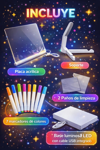 Magic Glow Board - Aprende Jugando con Luz