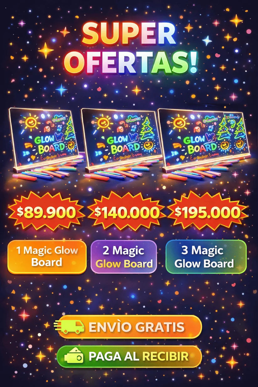 Magic Glow Board - Aprende Jugando con Luz