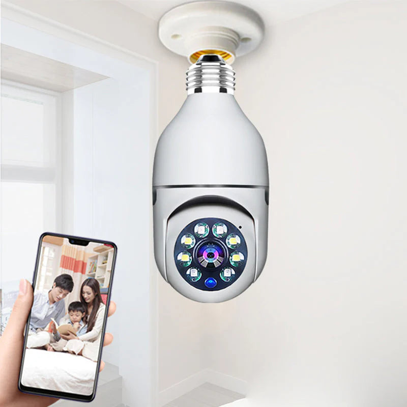 Camara vigilancia - Bombillo 360º Robotica Wifi Vision Nocturna