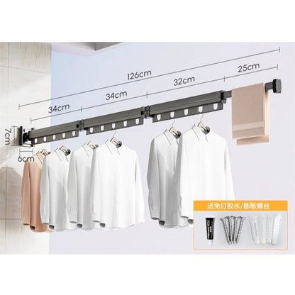 TENDERO DE ROPA PLEGABLE - EXTENDIBLE 3 RAMOS
